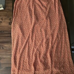 Dressbarn skirt, L, burnt orange